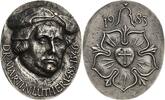 Reformation-Ereignisse und Jubiläen Weißmetallgussmedaille -