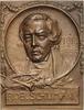Personenmedaillen Einseitige Bronzeplakette Schuhmann, Robert 1810-1856 -