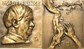 Film und Theater Bronzegussplakette -