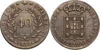 Portugal 40 Reis (= 1 Pataco) Miguel I. 1828-1834 -
