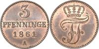 Mecklenburg-Schwerin 3 Pfennig Friedrich Franz II. 1842-1883 -