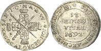 Sachsen-Kurlinie ab 1547 (Albertiner) 1/12 Taler (Doppelgroschen) Johann Georg IV. 1691-1694 -