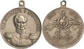 Russland Weißmetallmedaille Nikolaus II. 1894-1917 -