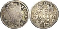 Polen 3 Gröscher Stephan Bathory 1576-1586 -