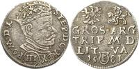 Polen 3 Gröscher Stephan Bathory 1576-1586 -