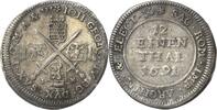 Sachsen-Kurlinie ab 1547 (Albertiner) 1/12 Taler (Doppelgroschen) Johann Georg IV. 1691-1694 -