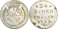 Sachsen-Kurlinie ab 1547 (Albertiner) 1/24 Taler (Groschen) Friedrich August II. 1733-1763 -