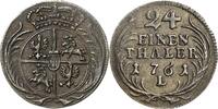 Sachsen-Kurlinie ab 1547 (Albertiner) 1/24 Taler (Groschen) Friedrich August II. 1733-1763 -