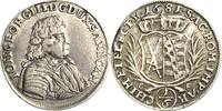 Sachsen-Kurlinie ab 1547 (Albertiner) 1/6 Taler Johann Georg III. 1680-1691 -