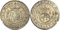 Sachsen-Kurlinie ab 1547 (Albertiner) 1/24 Taler (Groschen) Johann Georg III. 1680-1691 -