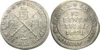 Sachsen-Kurlinie ab 1547 (Albertiner) 1/12 Taler (Doppelgroschen) Johann Georg IV. 1691-1694 -