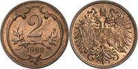 Kaiserreich Österreich 2 Heller Franz Joseph I. 1848-1916 -