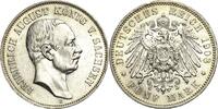 Sachsen 5 Mark Friedrich August III. 1904-1918 -