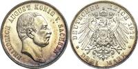 Sachsen 3 Mark Friedrich August III. 1904-1918 -