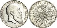 Baden 5 Mark Friedrich I. 1856-1907 -