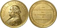 Reformation-Ereignisse und Jubiläen Vergoldete Bronzemedaille 1846 Winz. Flecke, EF