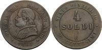 Italien-Kirchenstaat/Vatikanstadt 4 Soldi Pius IX. 1846-1878 -