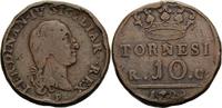 Italien-Neapel und Sizilien 10 Tornesi Ferdinand IV. 1759-1805 -