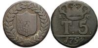 Italien-Neapel und Sizilien 5 Tornesi Ferdinand IV. 1759-1805 -