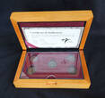 The Netherlands wooden box with 5 VOC doits 1602-1799 AD Dutch East India Compagny (1602-1799),