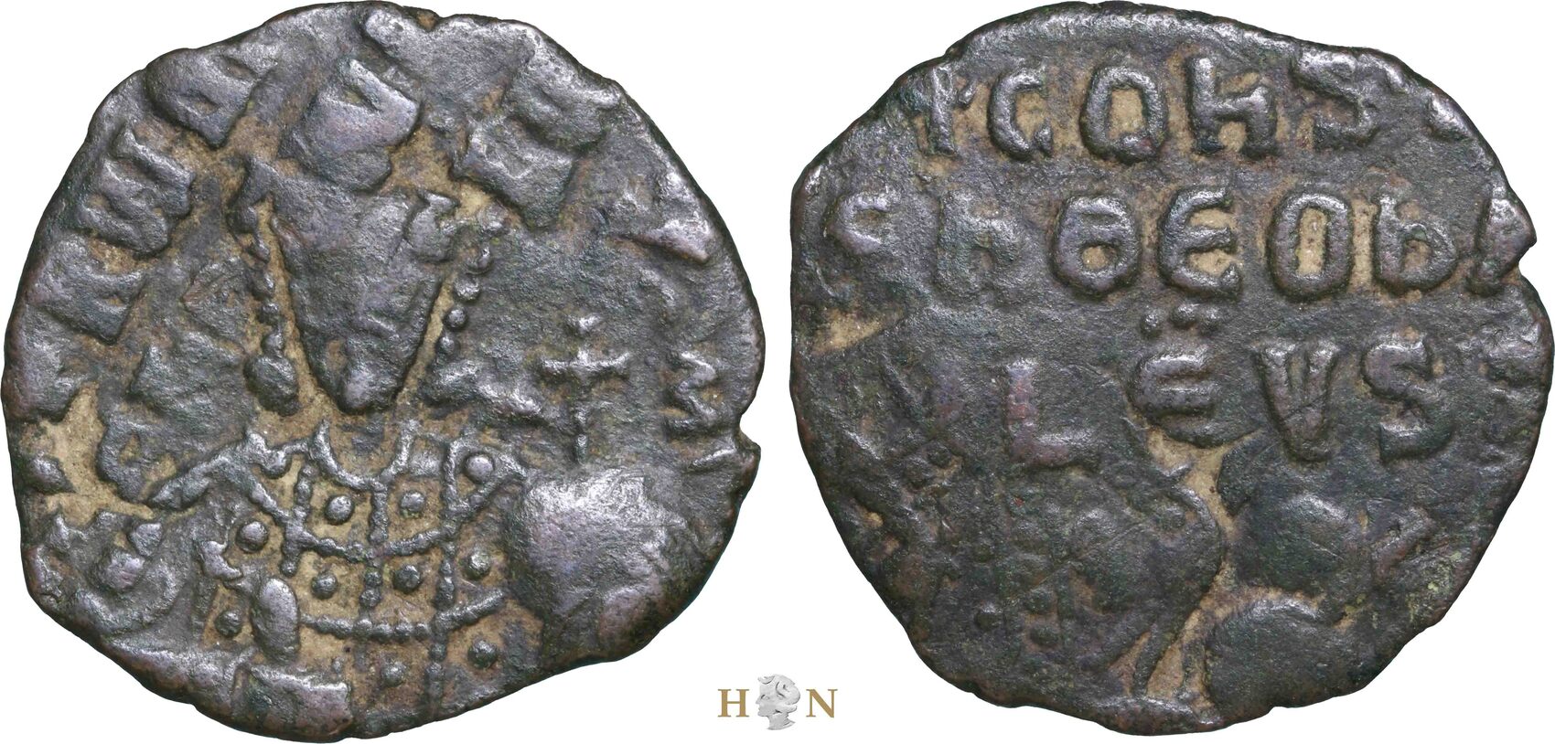 Byzantine Empire Follis 913 959 Ad Constantine Vii And Romanus I 913 959 Constantinople Very Rare Doublestruck Ef Ma Shops