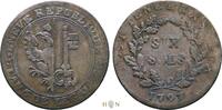 Switzerland six Sols Canton of Geneva, -