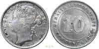 Straits Settlements | British Malaysia 10 cents Victoria (1837-1901), London, -