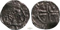 Pfennig 1202-1260 AD Germany County Kleve, Dietrich VI (1202-1260), Huissen, rare, aVF