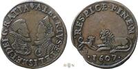 België rekenpenning | jeton 1607 n.Chr. Staten van Brabant, Antwerpen, ZFr 87.32 US$  +  29.11 US$ shipping