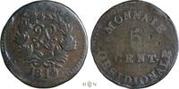 België 5 Cent | noodgeld Louis XVIII (1814), Antwerpen, marine arsenaal, schaars, -