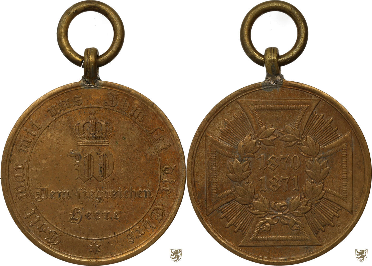 Medal отзывы. Erinnerungsmedaille 1870-1871. Order and Medal German Card.