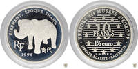 Frankreich 10 Francs (1,5 Euro) Elefant aus der Shang Dynastie im Etui -