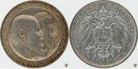 Württemberg 3 Mark Wilhelm II. - silberne Hochzeit des Königspaares -