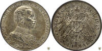 2 Mark 1913 A Preussen Wilhelm II. - 25. Regierungsjubiläum vorzüglich