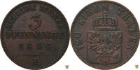 Preussen 3 Pfennig Friedrich Wilhelm IV. -