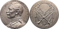 Brandenburg-Preußen Versilberte Bronzemedaille Wilhelm II. 1888-1918. -