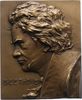 Musiker Einseitige Bronzeplakette Beethoven, Ludwig van *1770 Bonn, +1827 Wien.