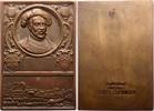 Württemberg Bronzeplakette Wilhelm II. 1891-1918. -
