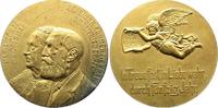 Langenberg, Stadt (Velbert) Vergoldete Bronzemedaille 1908 Vergoldung teilweise sehr schwach. EF