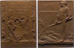 Schweden Bronzeplakette Gustav V. 1907-1950. -