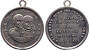 Sachsen-Albertinische Linie Zinnmedaille Johann 1854-1873. -