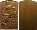 Tschechien-Prag, Stadt Einseitige Bronzeplakette -