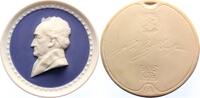 Personenmedaillen Porzellanmedaille Goethe, Johann Wolfgang von *1749 Frankfurt, +1832. -