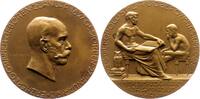 Haus Habsburg Vergoldete Bronzemedaille Franz Joseph I. 1848-1916. -