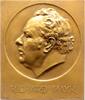 Musiker Einseitige Bronzeplakette Mayr, Richard *1877 Henndorf bei Salzburg, +1935 in Wien, Kammersänger und Bass-Bariton. -