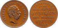 Sachsen-Albertinische Linie Bronzemedaille Albert 1873-1902. -