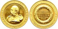 Sachsen-Albertinische Linie Vergoldete Bronzemedaille Albert 1873-1902. -