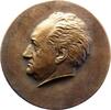 Personenmedaillen Einseitige Bronzegussmedaille Goethe, Johann Wolfgang von *1749 Frankfurt, +1832. -