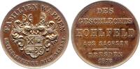 Sachsen-Dresden, Stadt Bronzemedaille 1876 UNC-