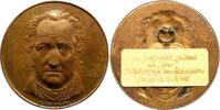 Personenmedaillen Einseitige Bronzegussmedaille Goethe, Johann Wolfgang von *1749 Frankfurt, +1832. -